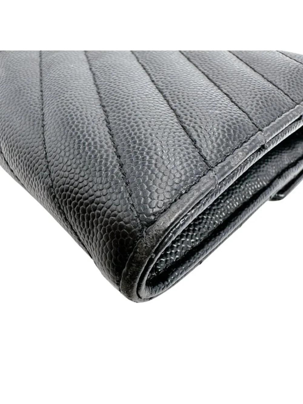 Saint Laurent Cassandra Wallet Button Type Black - Picture 8 of 15